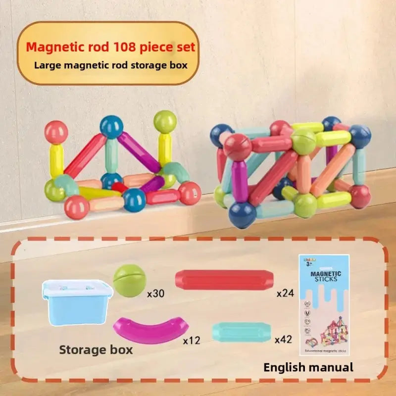 Magnetic building set