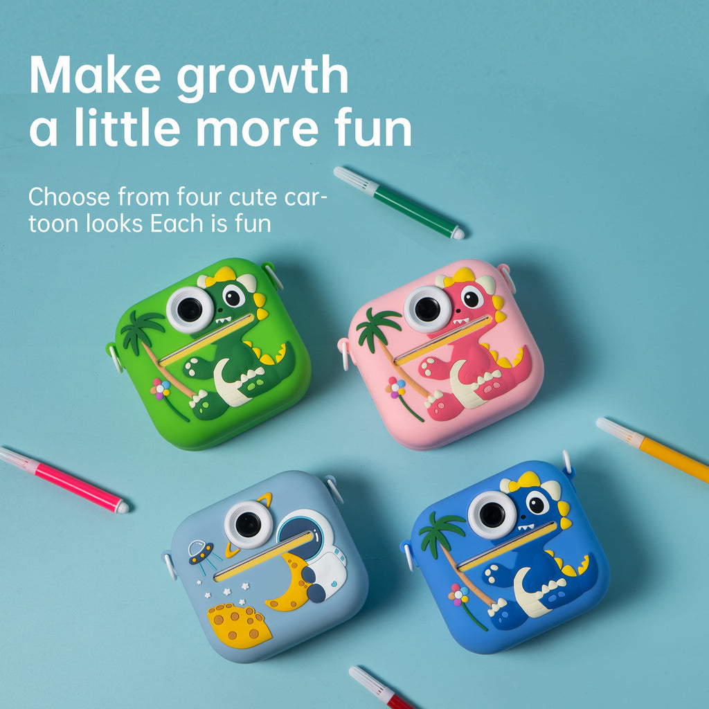 DinoPrint™ Kids Instant Print HD Camera & Creative Kit